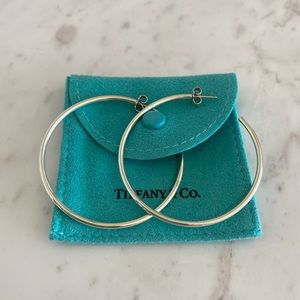 Tiffany & Co. Sterling Silver Hoop Earrings